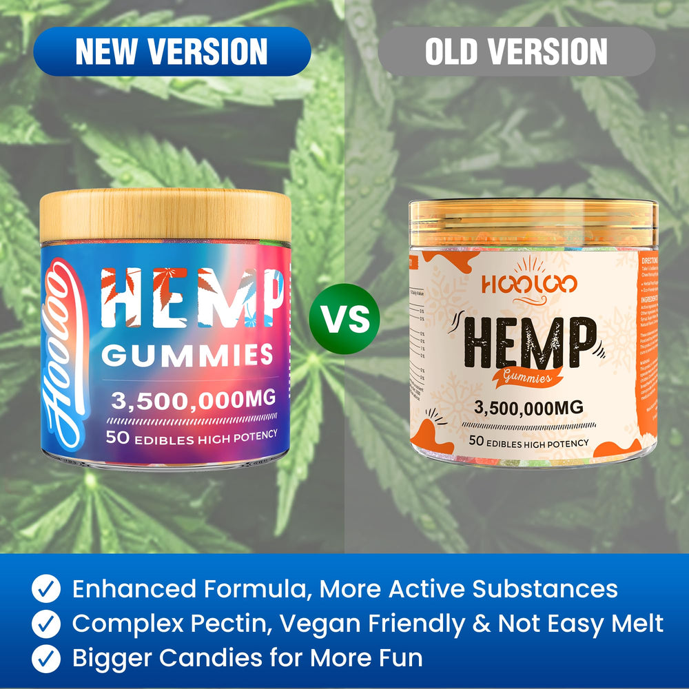 Hoolo gummies display omega-3-6-9 and vitamins on the packaging