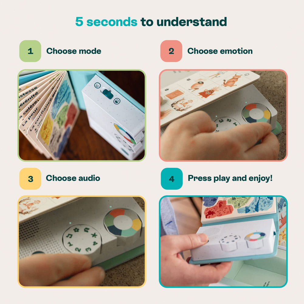 HoomKid Story Box with headphone jack for shared listening