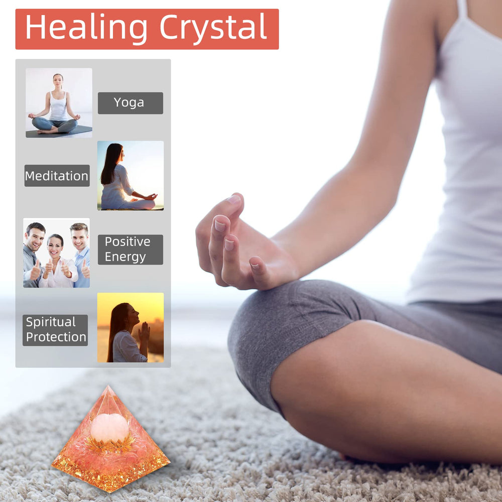 Hopeseed Orgone Pyramid copper lotus feature enhancing aura during meditation