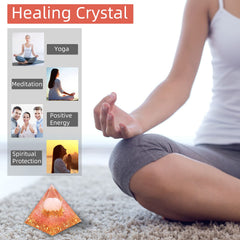 Hopeseed Orgone Pyramid copper lotus feature enhancing aura during meditation
