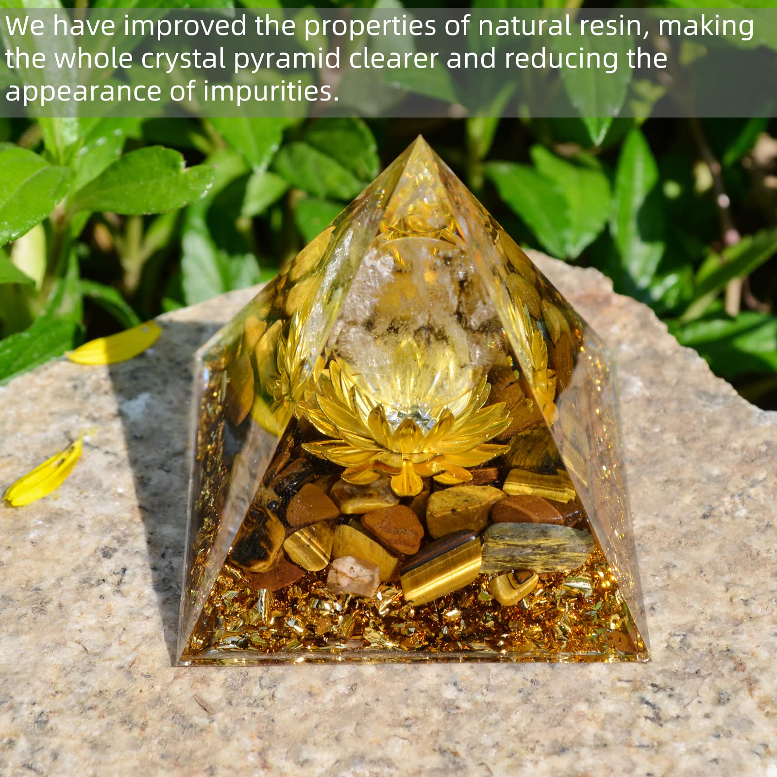 Hopeseed Orgone Pyramid Copper Lotus balances energy for rituals and focus.