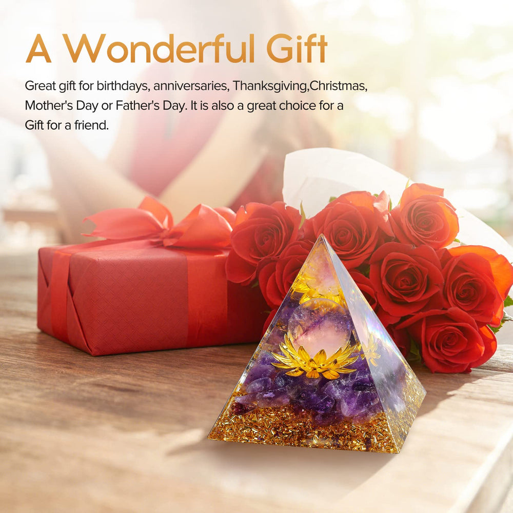 Hopeseed Orgone Pyramid on desk setup complements workspace focus and calm