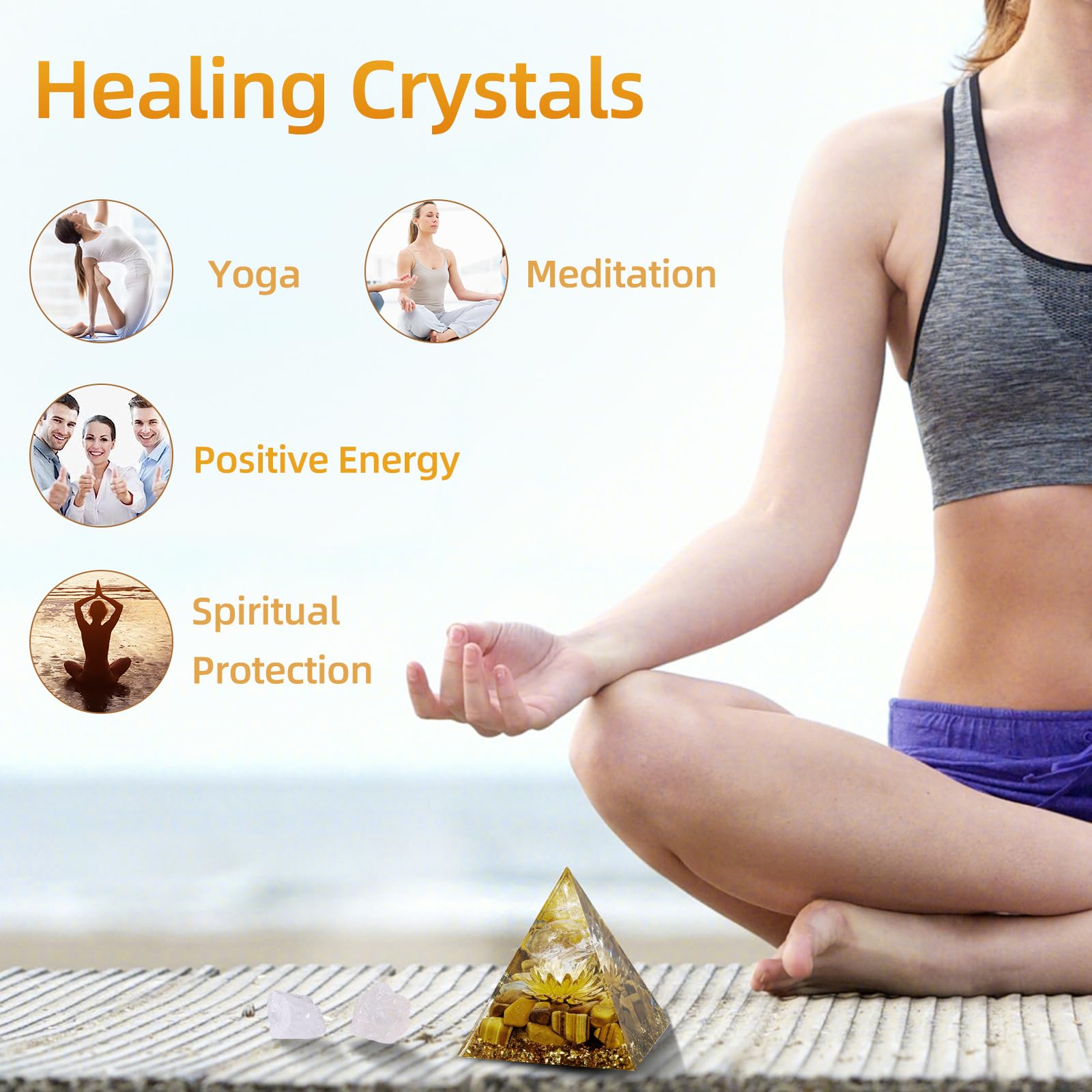 Hopeseed Orgone Pyramid money-energy focus for prosperity-minded spaces.