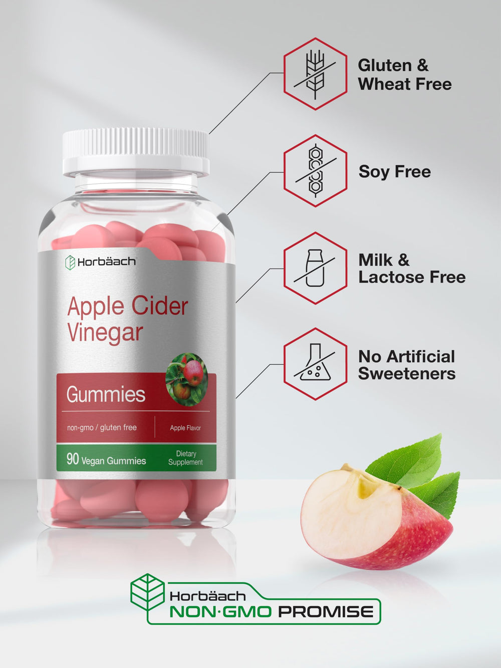 Horbäach ACV gummies pack two highlighting two-pack convenience