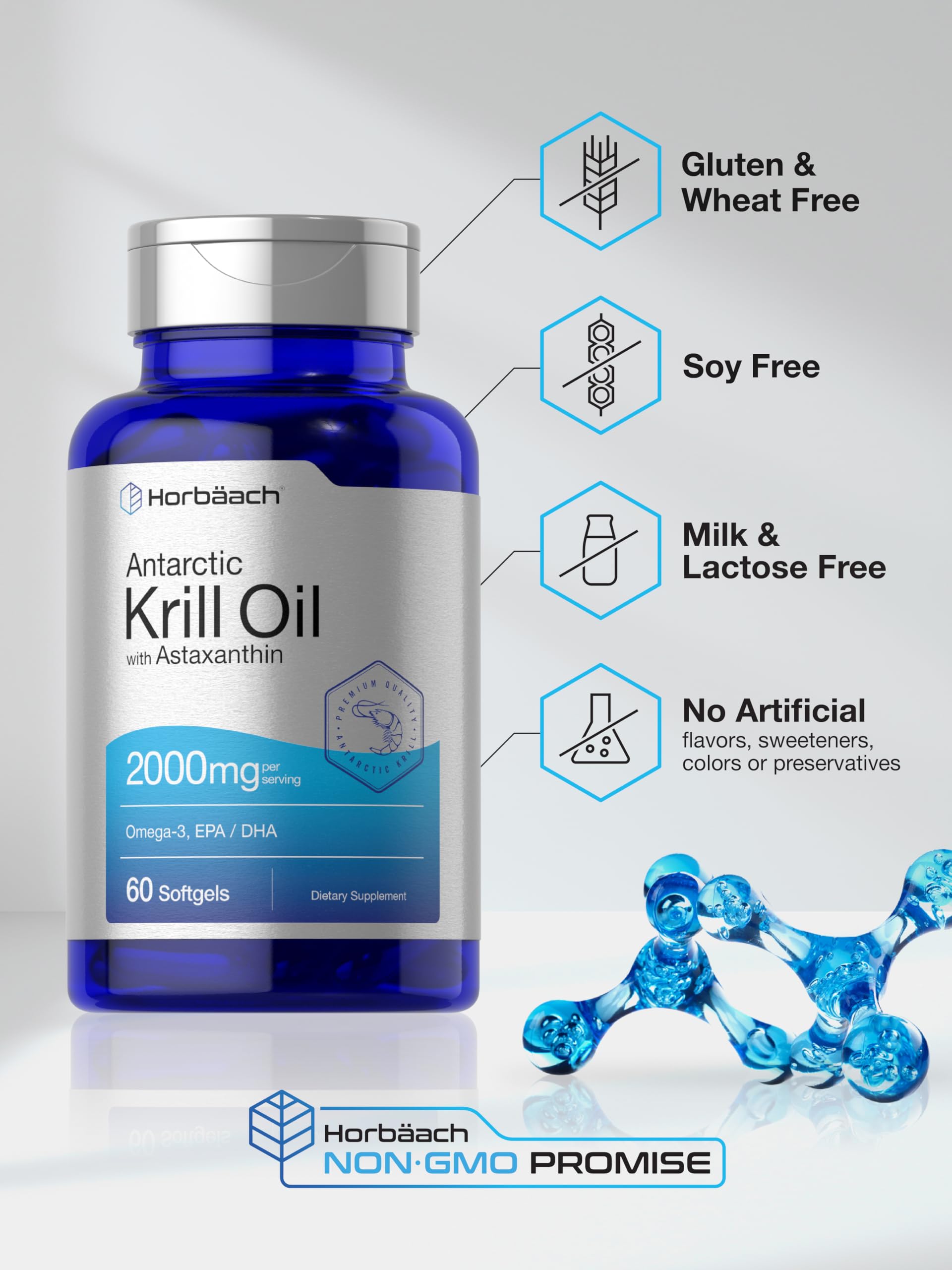Packaging preview shows 60 softgels per bottle for a two-pack