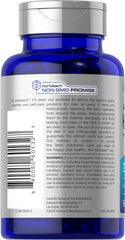 Horbaach softgel bottle on shelf demonstrates gluten-free and non-GMO formulation