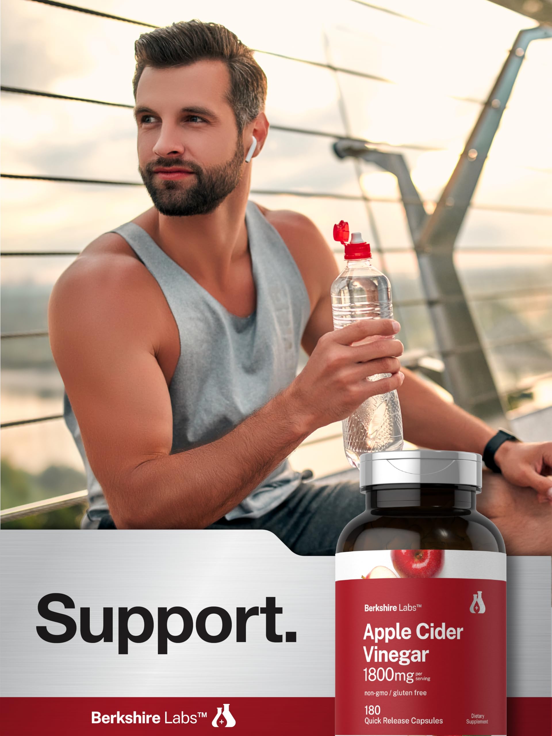 180-count bottle provides a long-lasting daily supplement supply