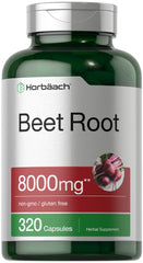 Horbäach Beet Root Powder Capsules 8000mg – convenient daily energy support.