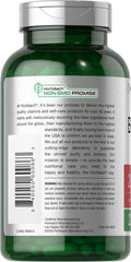Front label of Horbäach beet root capsules highlighting product features