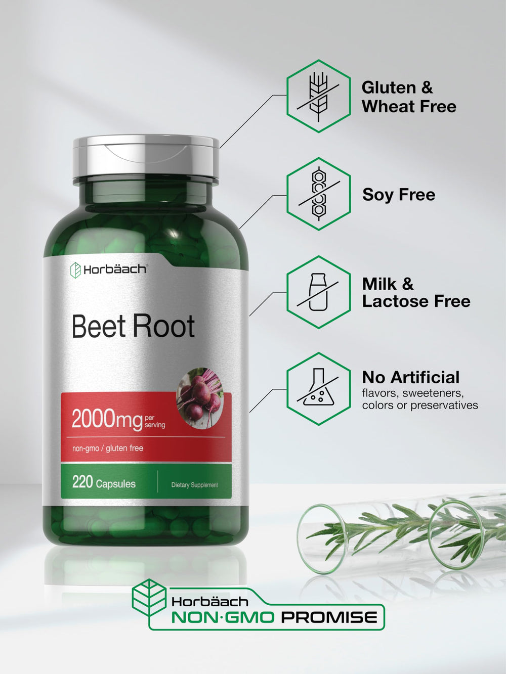 Beet root capsules in a bottle illustrating easy daily use