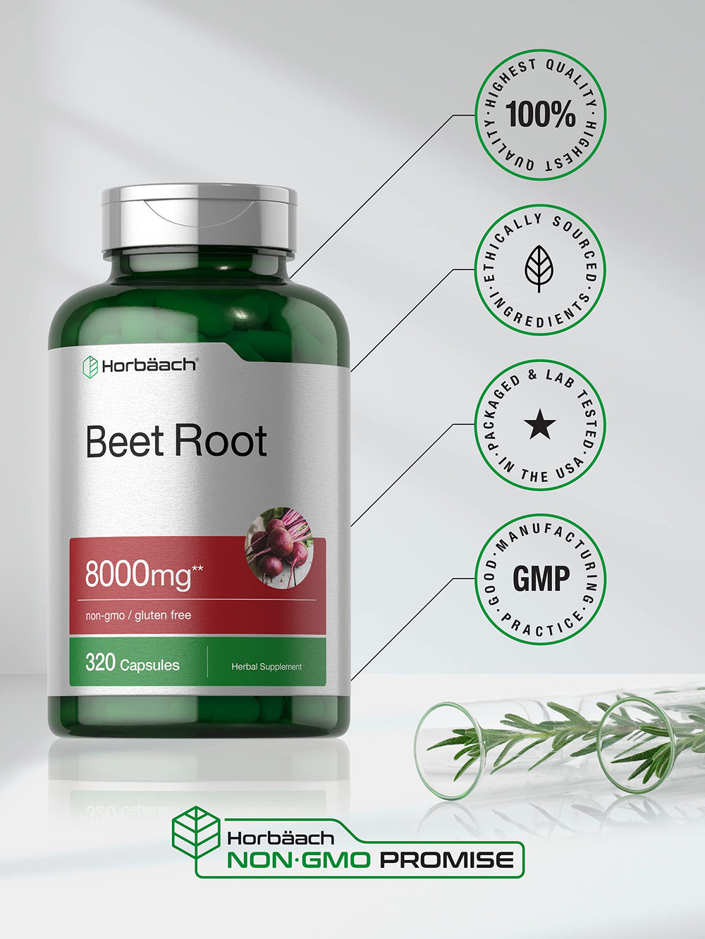 Horbäach Beet Root Powder Pour – easy-to-take serving for daily routine.