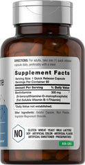 Horbaach Benfotiamine capsules close-up, showcasing quick-release design.