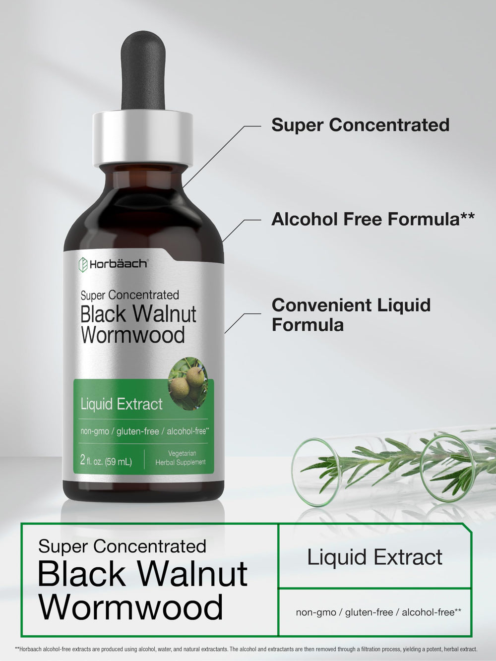 Horbäach bottle packaging signals premium, alcohol-free wellness