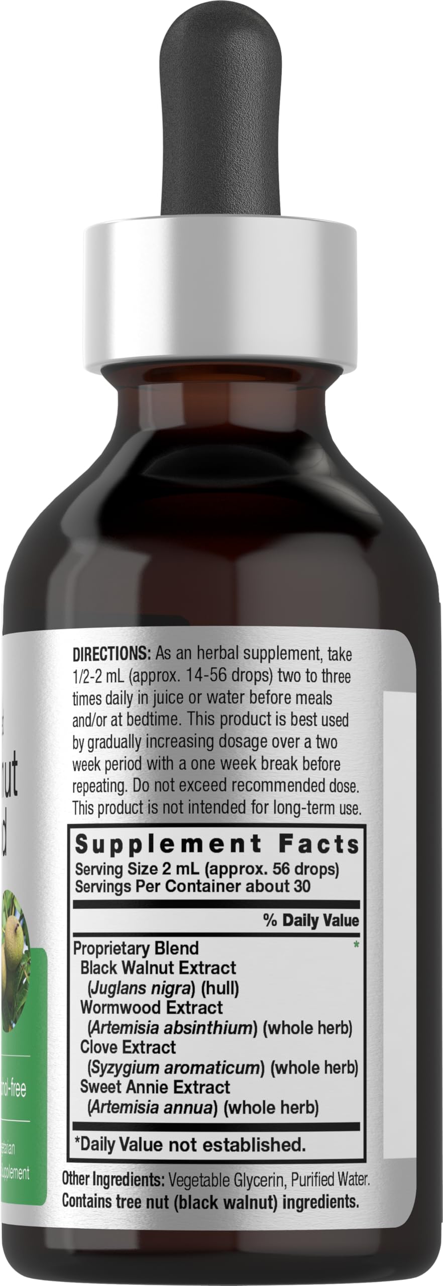 Horbäach alcohol-free liquid extract dropper for easy dosing