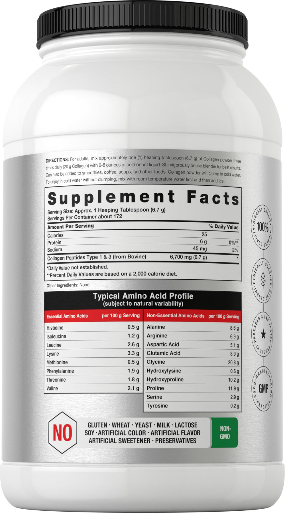 Horbaach Collagen Peptides Unflavored Powder blends into drinks smoothly.