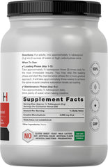 Horbäach Creatine Monohydrate label close-up showing purity and potency.
