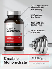 Horbäach Creatine Monohydrate seal-gluten-free-non-gmo signals quality.