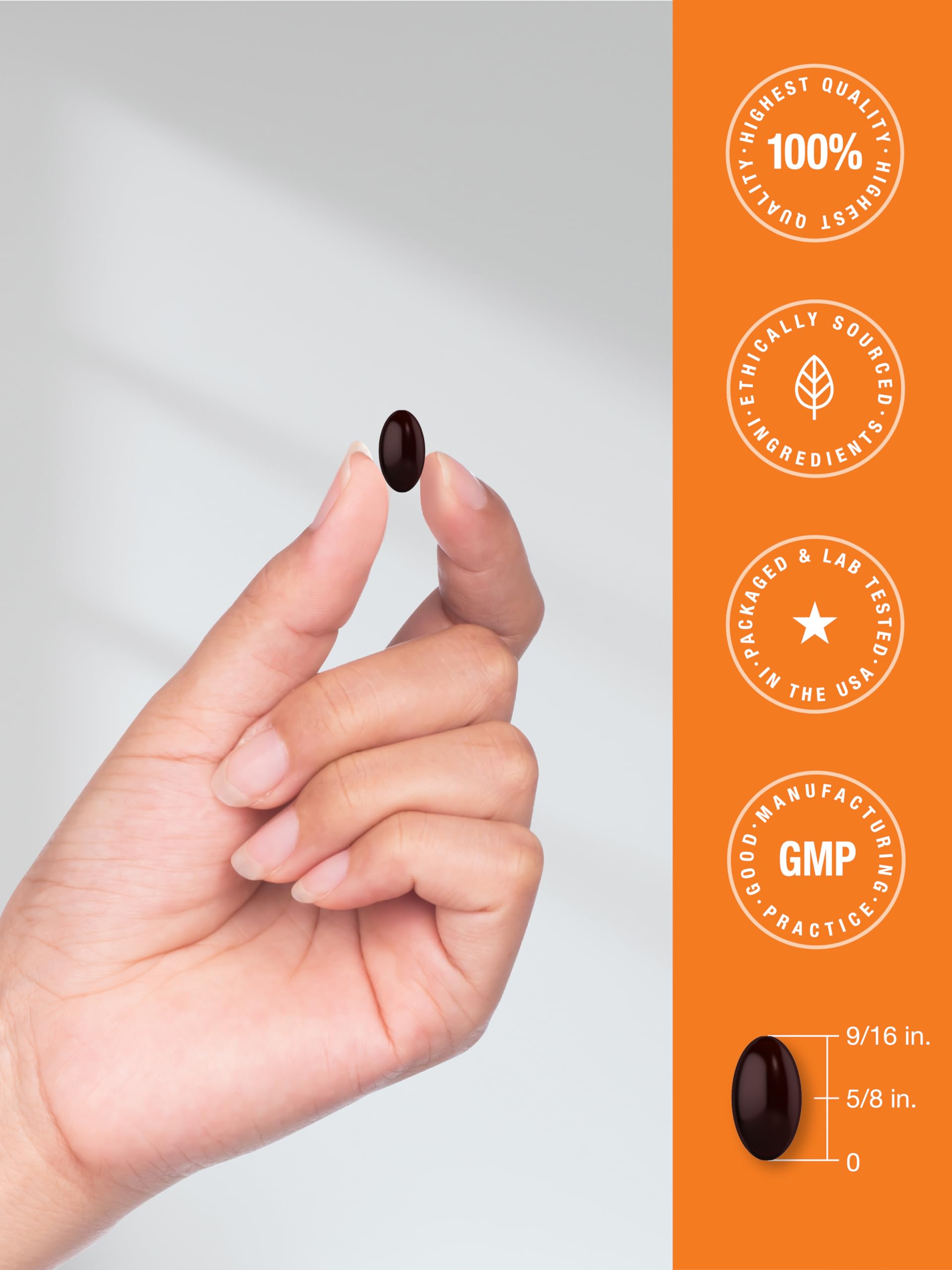 Horbäach daily dosing softgel illustrating easy routine.
