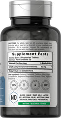 Horbäach DHEA vegetarian formula label highlighting plant-based ingredients