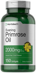 Horbäach Evening Primrose Oil softgels bottle for daily omega-6 support
