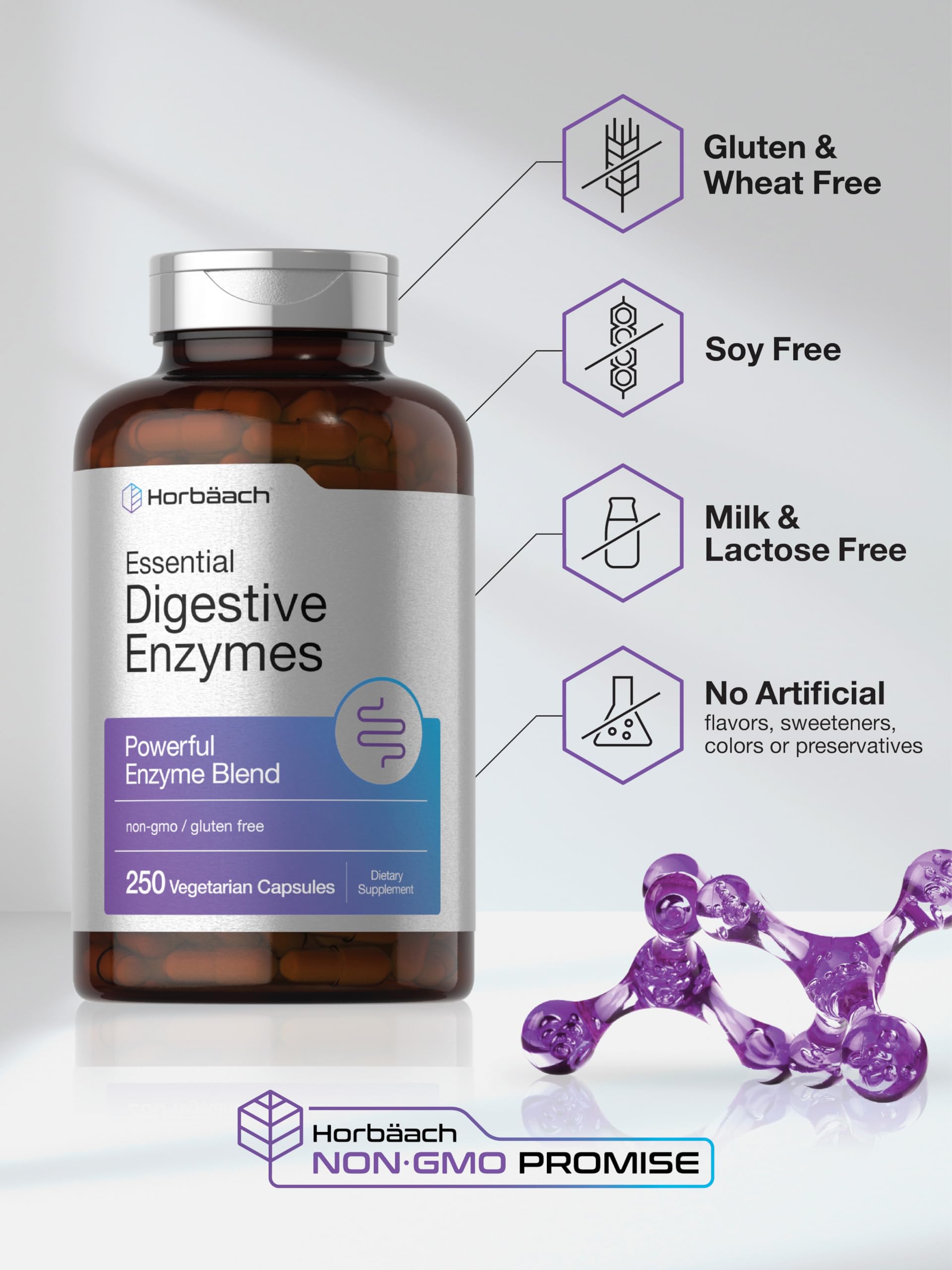 Horbäach gluten-free non-GMO formula emphasizes clean digestion support