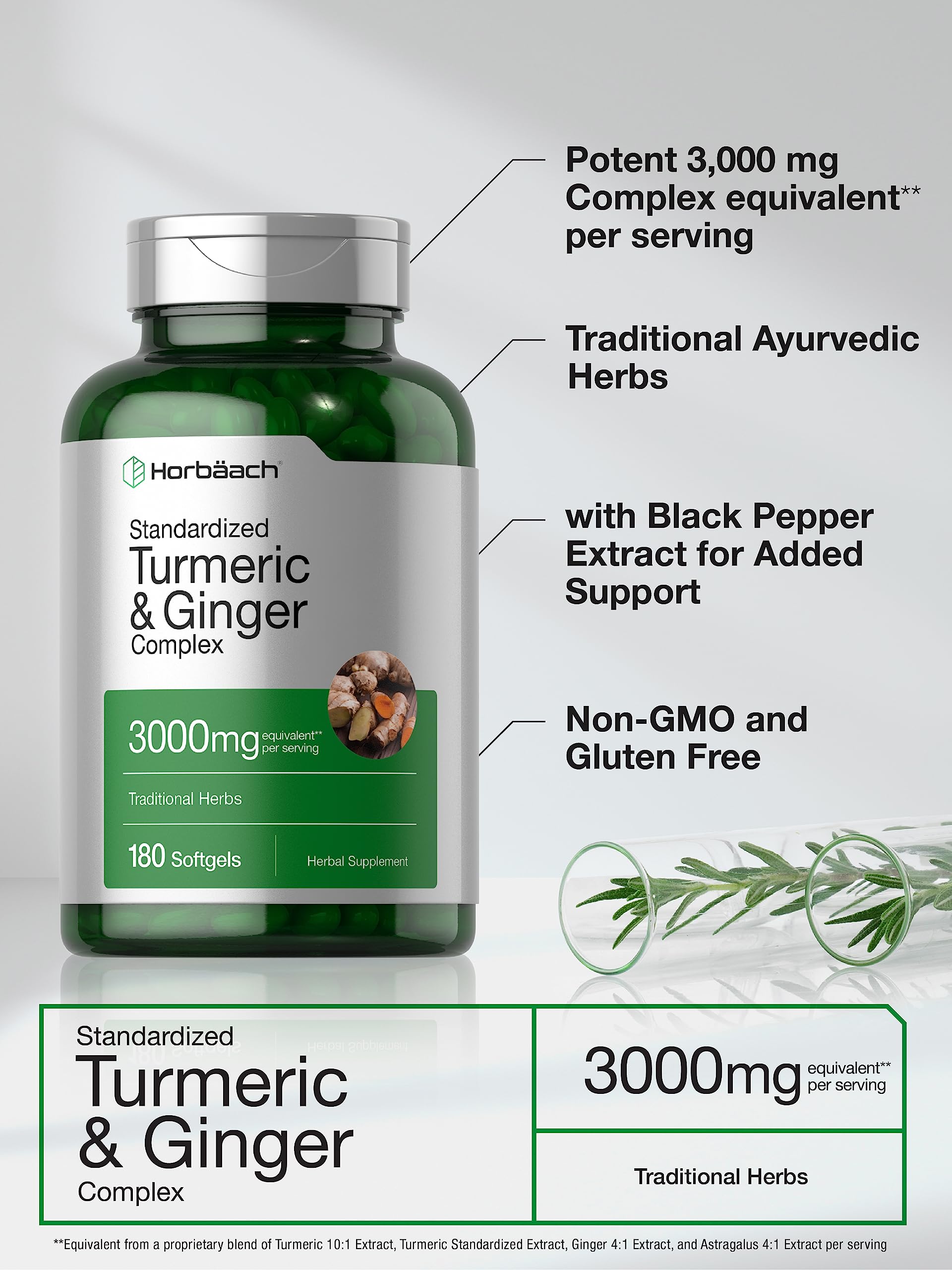 Horbäach gluten-free non-GMO label on product packaging.