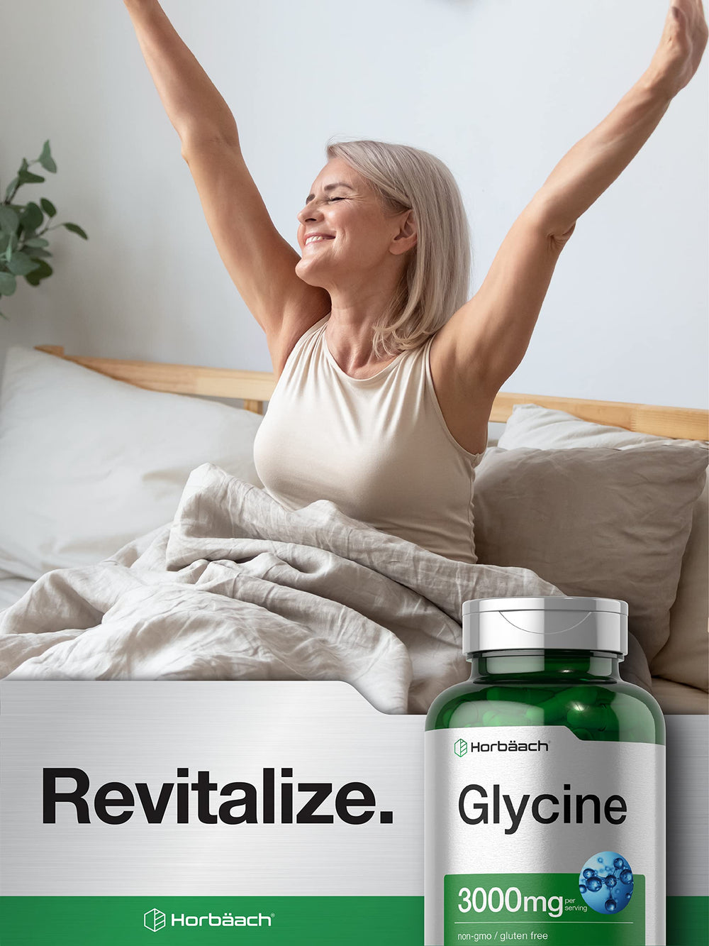 Horbäach Glycine 3000mg box packaging showing product details