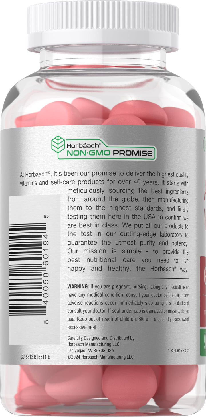 Horbäach gummy close-up highlighting texture and apple flavor for appealing chewable form