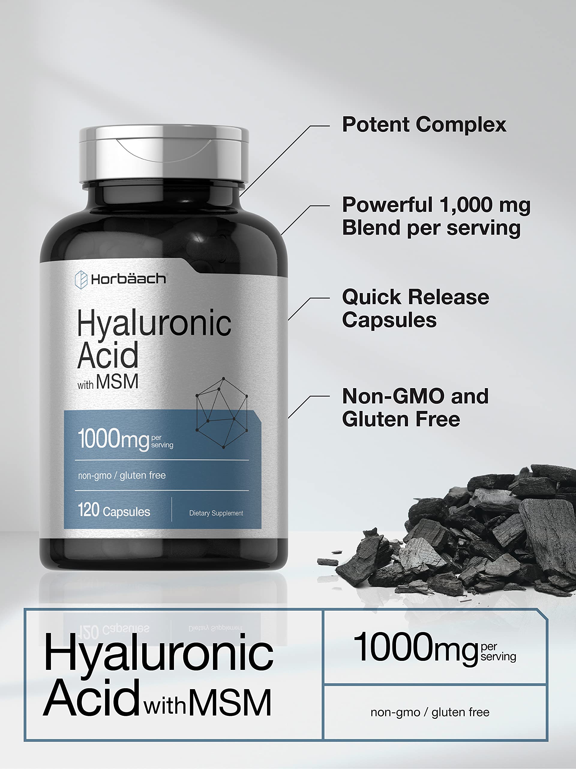 Horbäach product label shows ingredients and purity for confident choice.