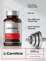 Horbäach L-Carnitine label non-GMO, signaling clean ingredients.