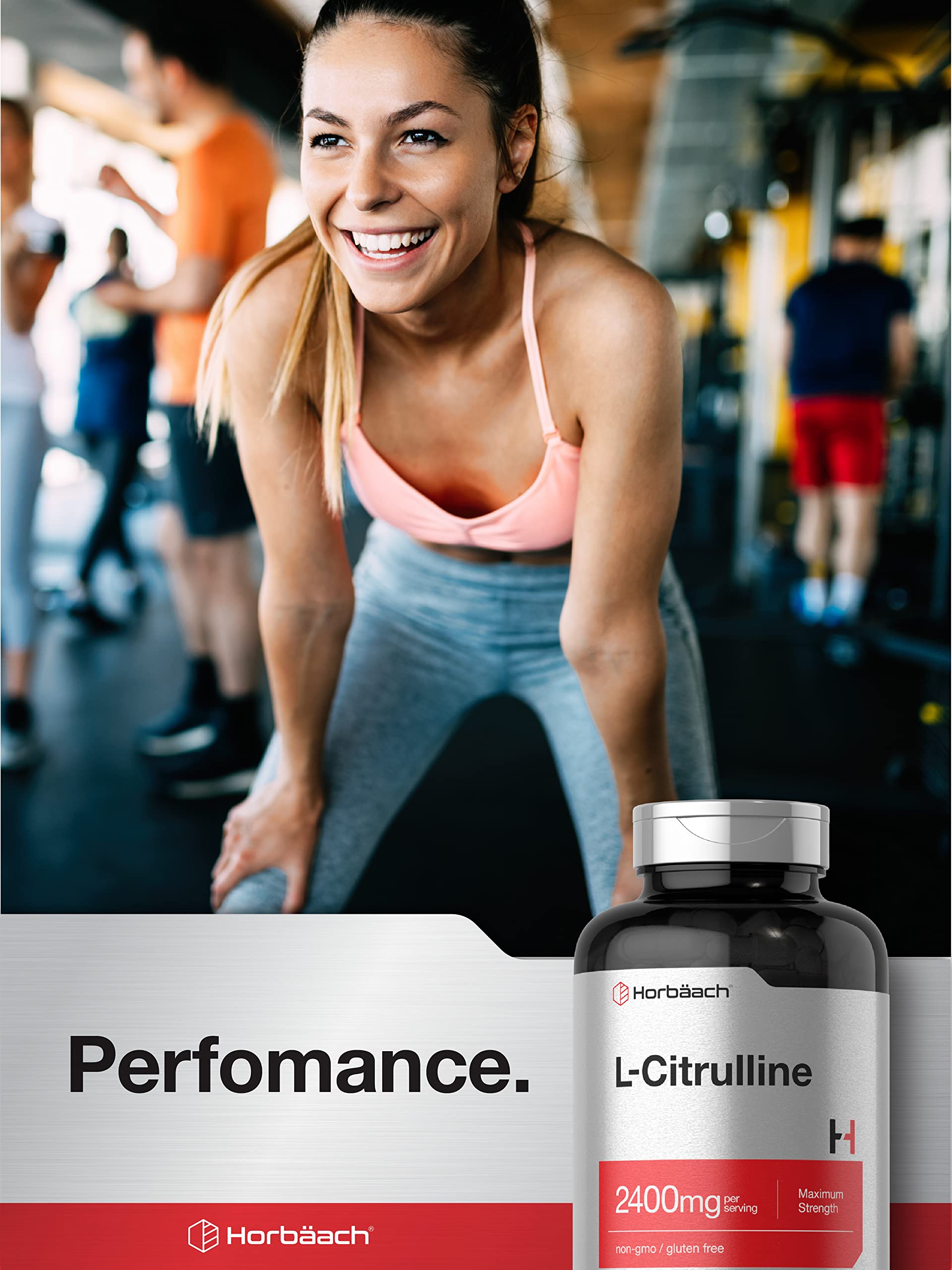 Horbaach L Citrulline strong-cap bottle showcases potency and reliability.