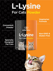 Horbaach L-Lysine powder label closeup shows 500 mg per serving
