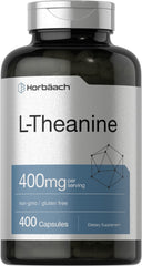 Horbäach L-Theanine 400mg bottle for daily calm.