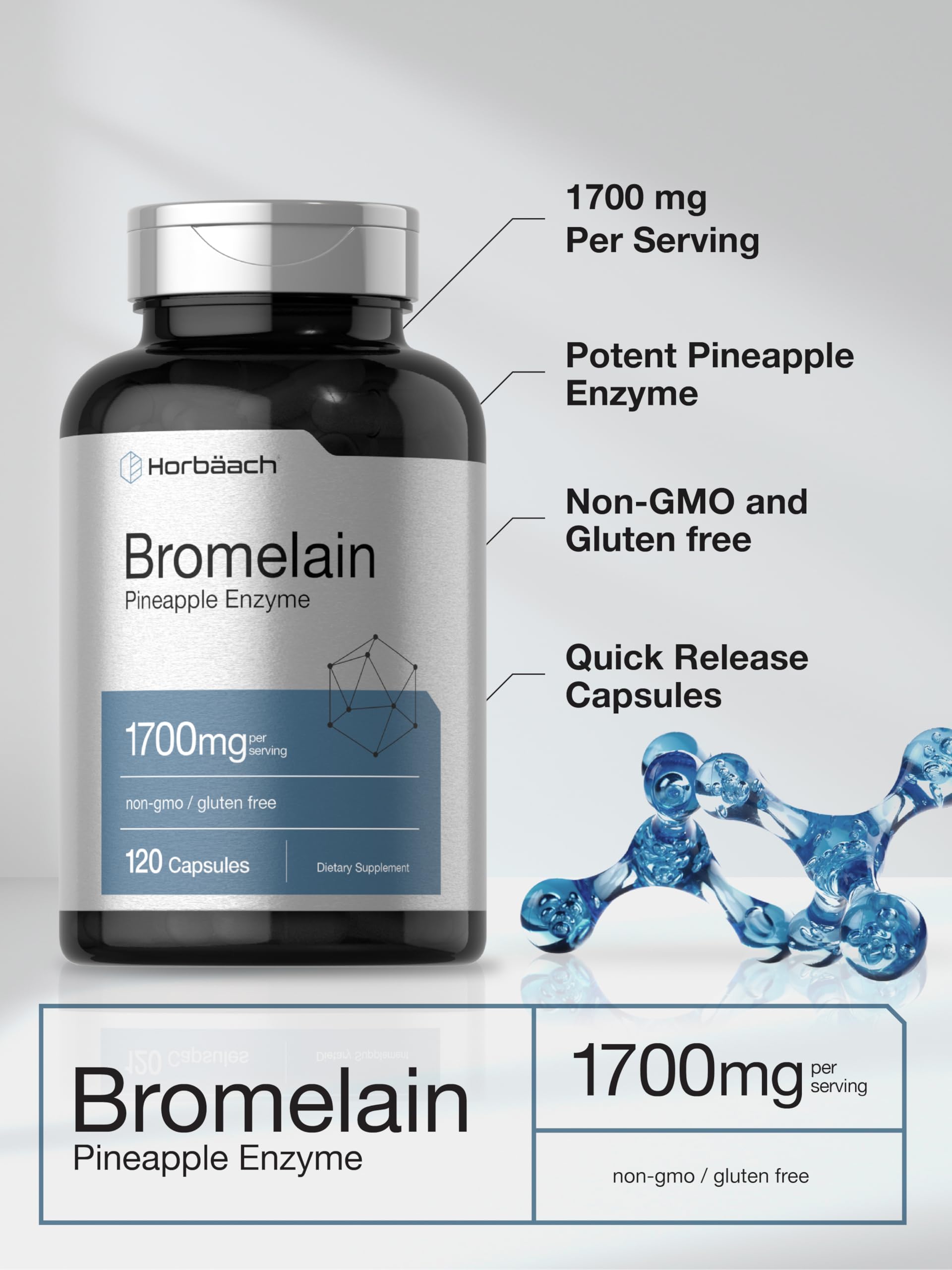 Lab-tested Horbäach bromelain formula—lab-tested for purity and potency