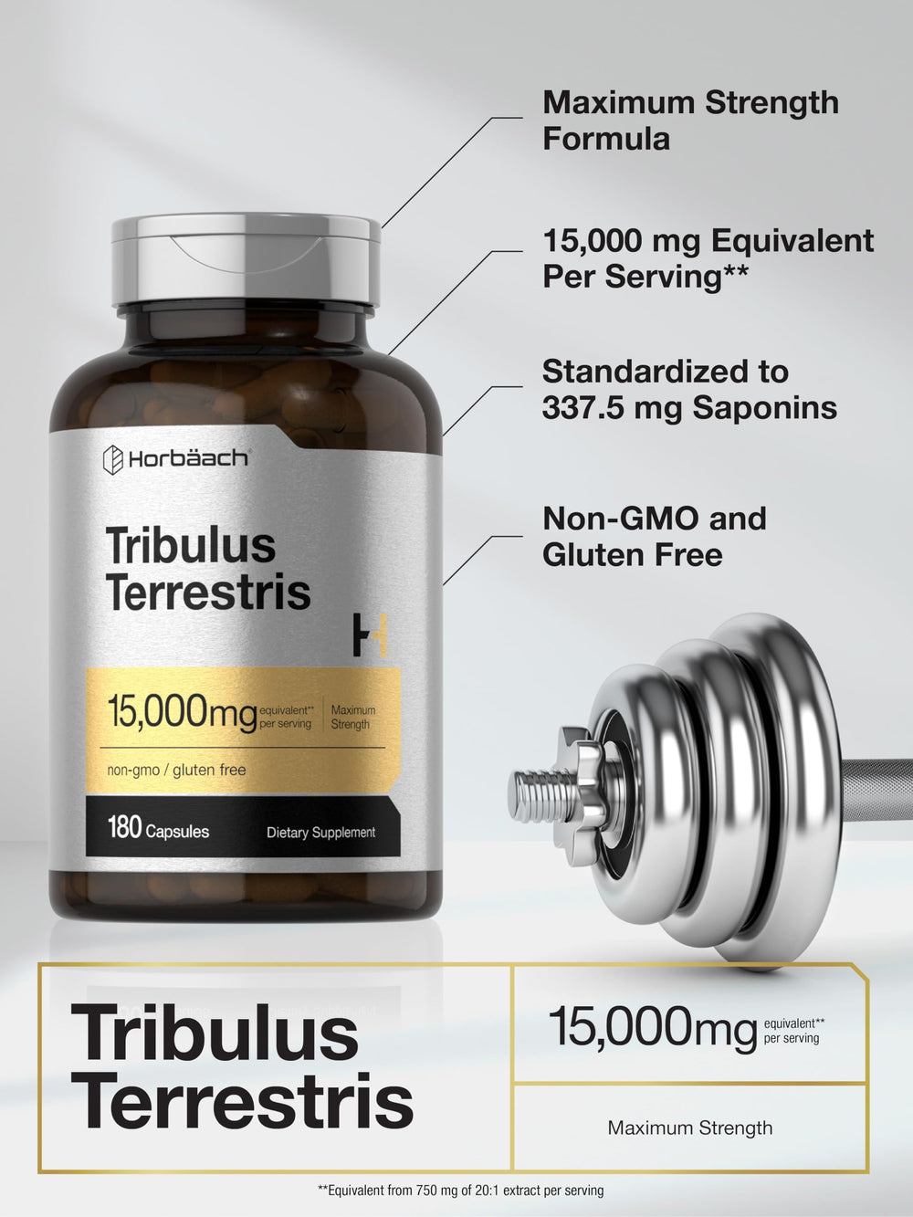Horbäach lab-tested ingredients label conveys quality and transparency