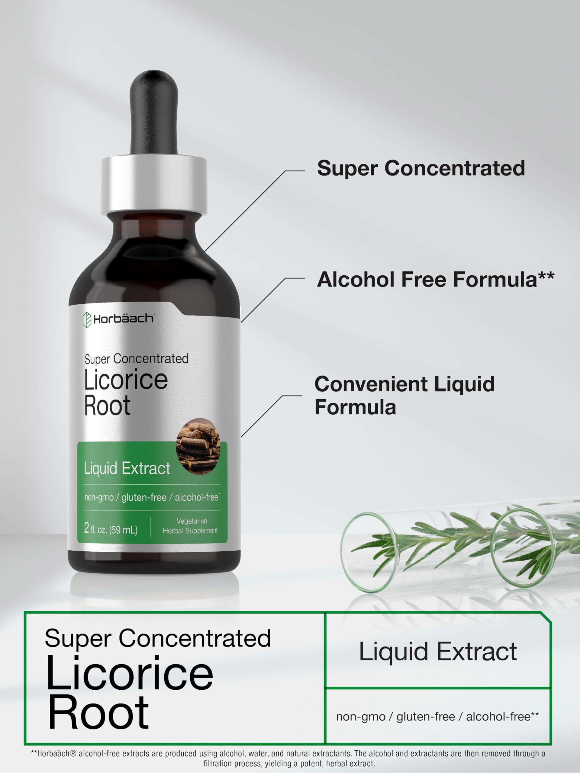 Dropper with Horbaach Licorice Root Extract for convenient use