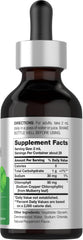 Close-up of Horbäach label highlighting clean, natural ingredients and non-GMO formulation