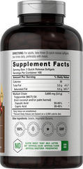 Horbäach MCT Oil Pills softgels shown for quick, convenient energy on the go.