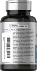 Close-up of Horbaach label highlighting gluten-free and non-GMO.