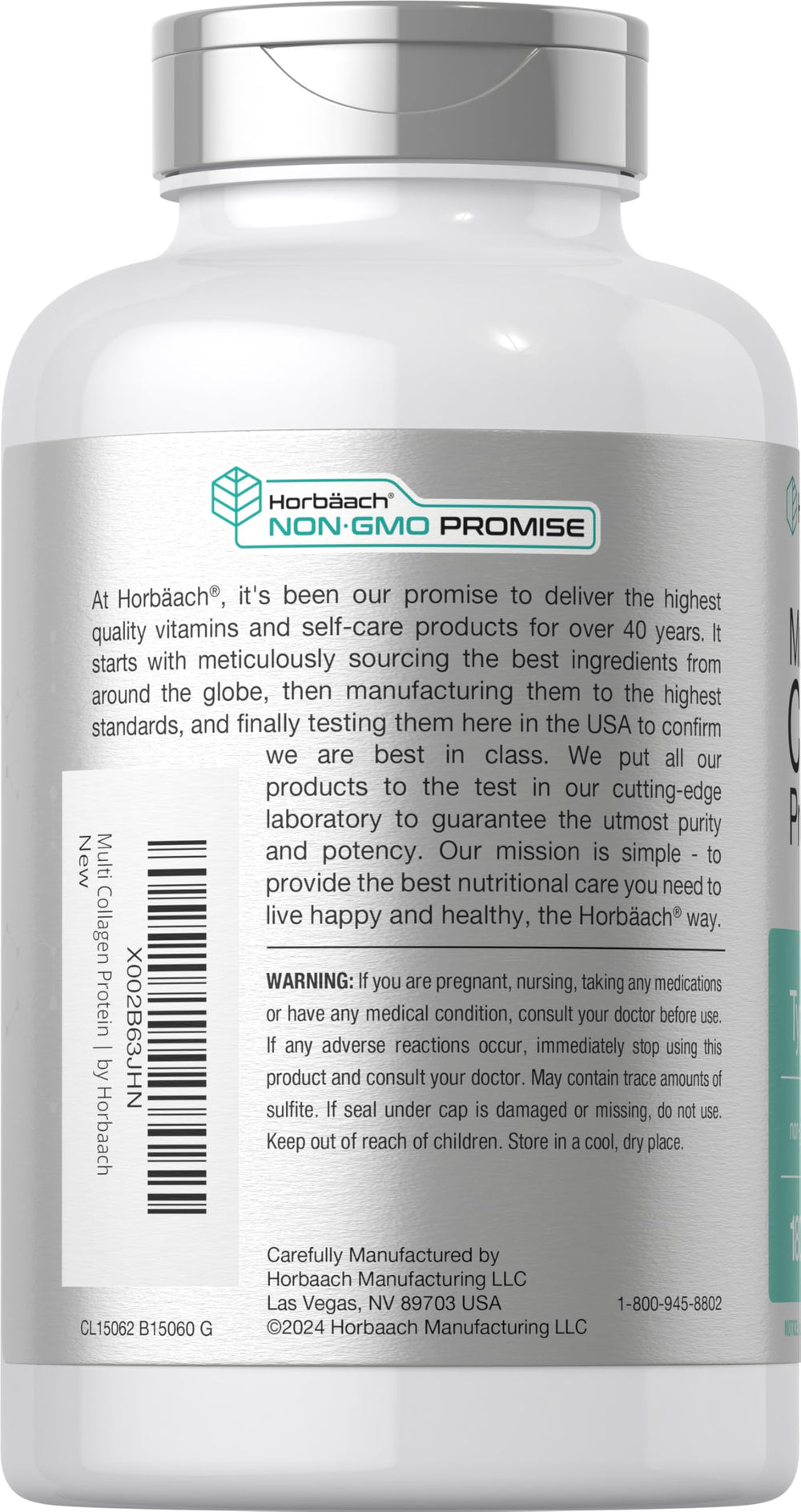 Label highlights gluten-free and non-GMO attributes for clean nutrition