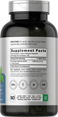 Horbäach NAC capsules closeup highlights pure NAC with peppermint flavor.