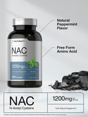Horbäach NAC label view emphasizes gluten-free and non-GMO formula.