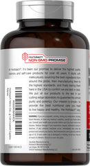 Horbäach Nitric Oxide Max 3600mg caplets inside bottle for pre-workout use.