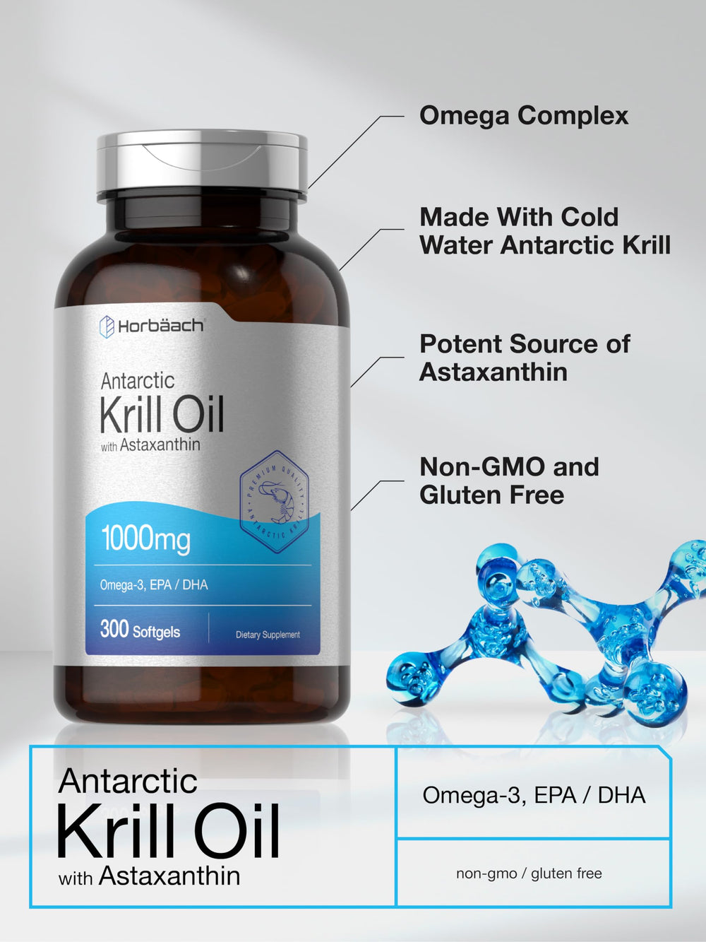 Horbäach Non-GMO gluten-free seal communicates clean ingredients.