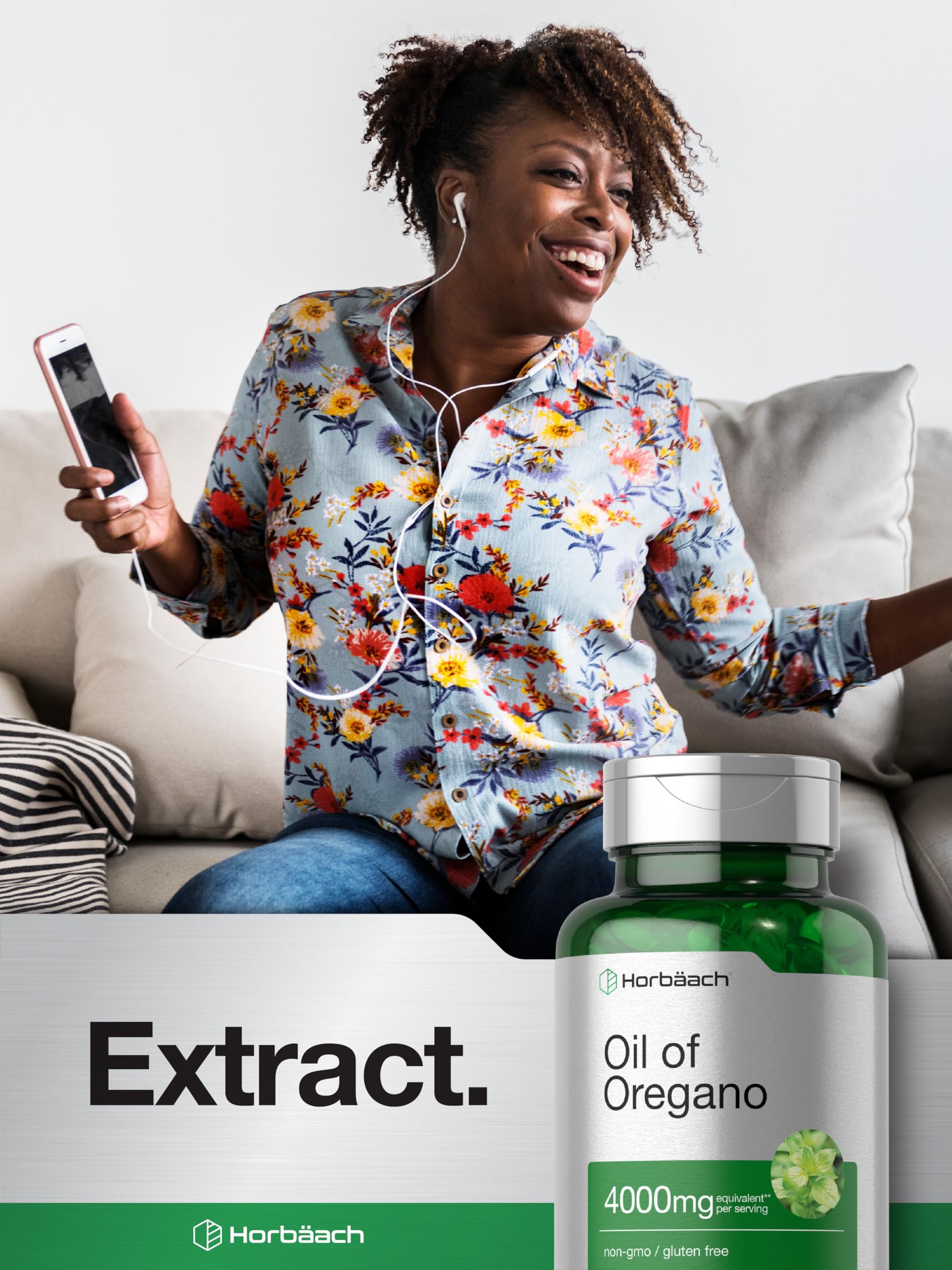 Horbäach Oregano Oil gel cap, easy to swallow option for daily routine