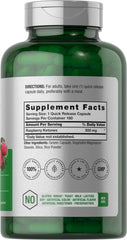 Horbäach Raspberry Ketones capsules-closeup of quick-release capsules