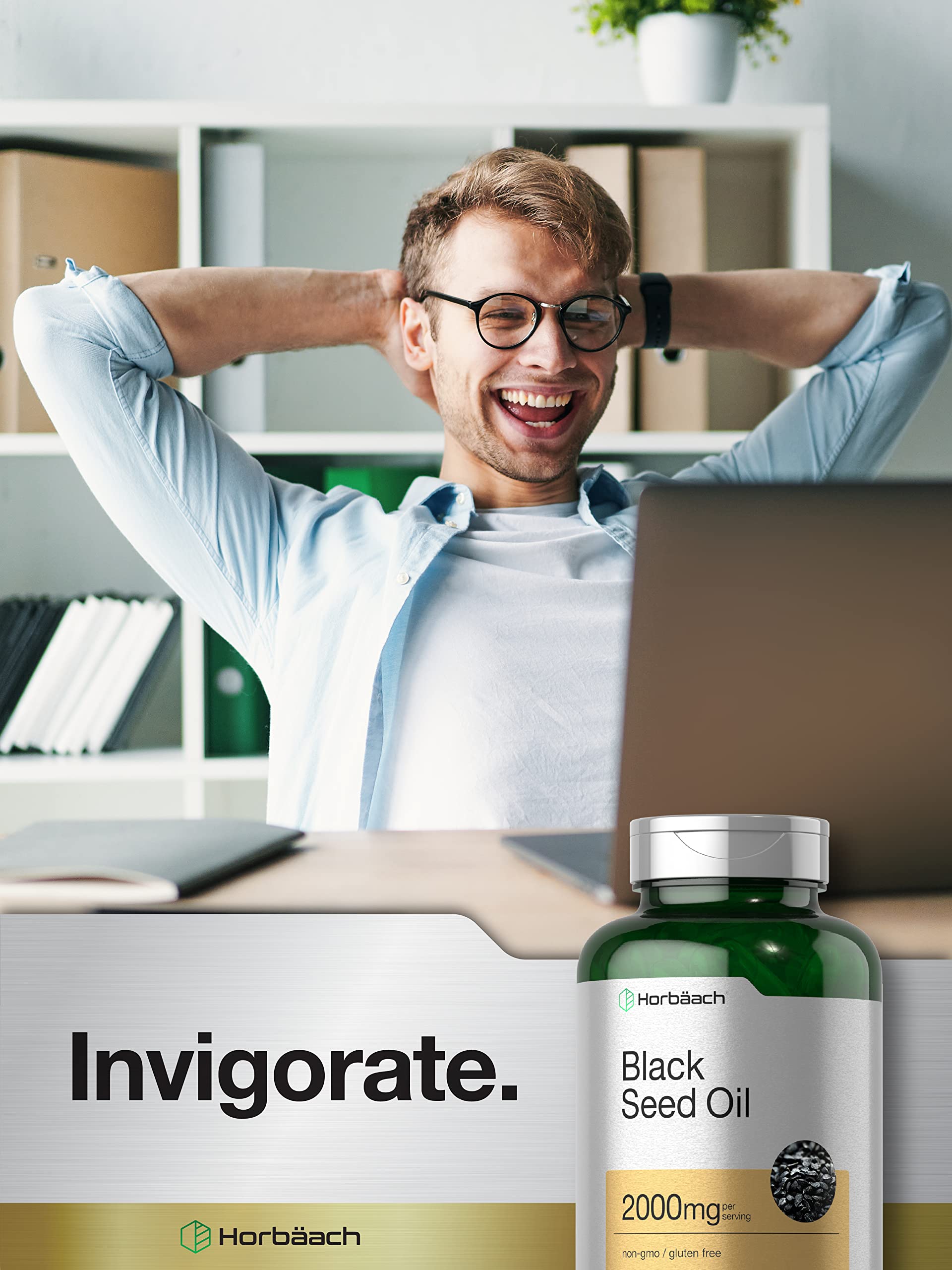 Producto Horbaach sin gluten ni alergenos comunes para personas sensibles.