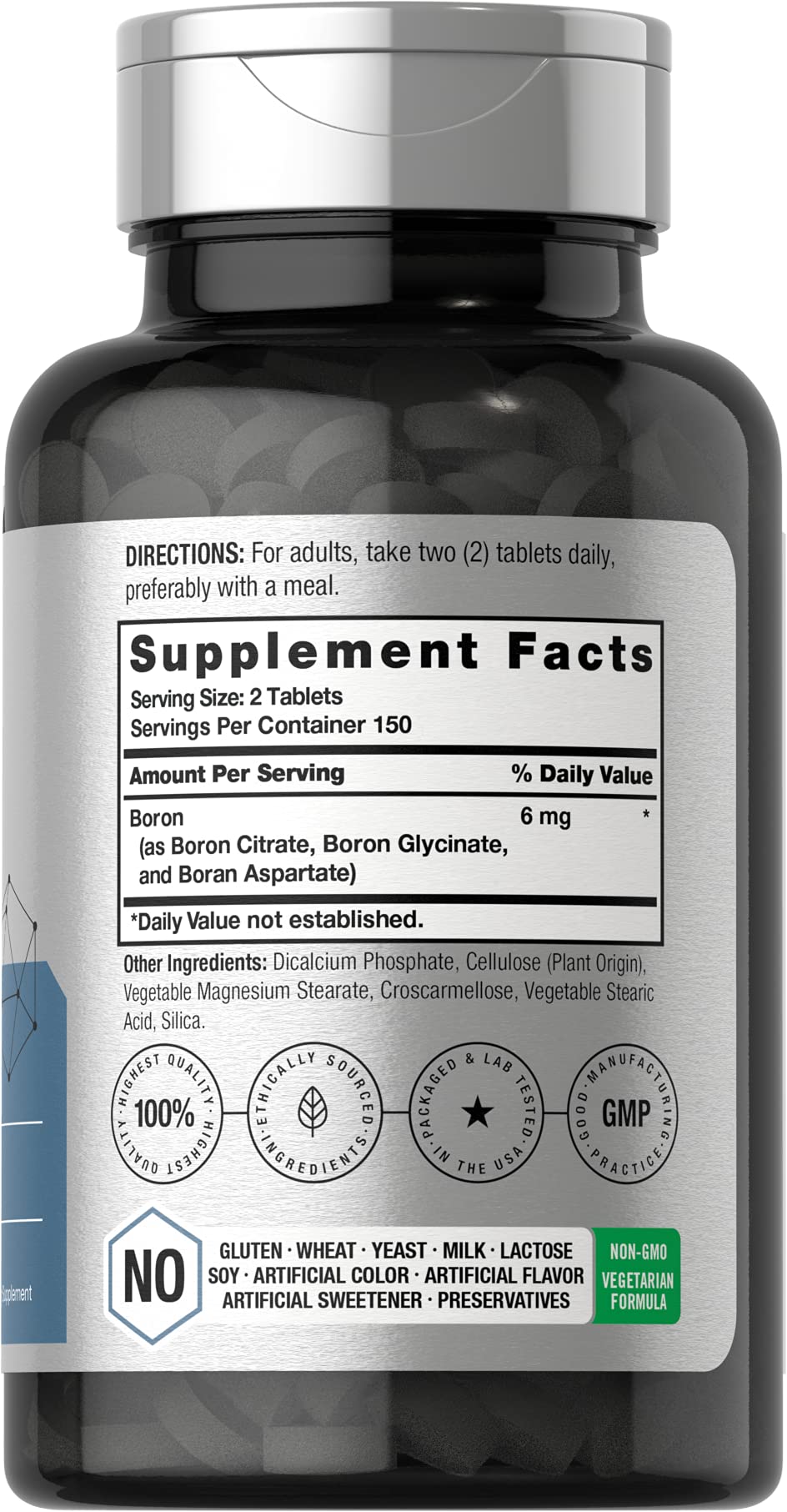 Horbäach Triple Boron Complex bottle front for convenient daily dosing