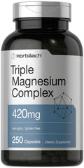 Horbäach Triple Magnesium Complex bottle front for daily wellness support.