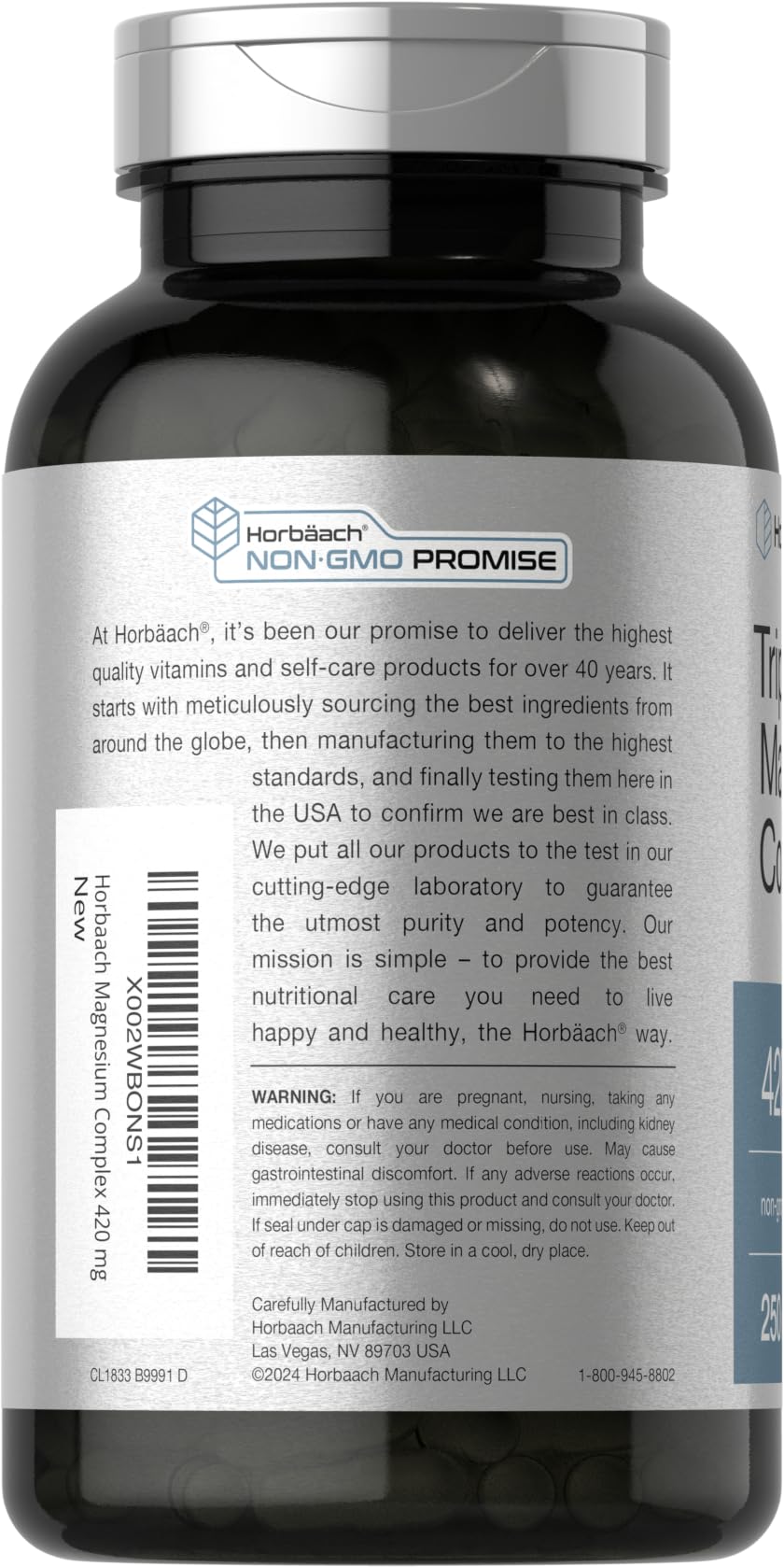 Horbäach bottle pouring capsules for a simple daily routine.